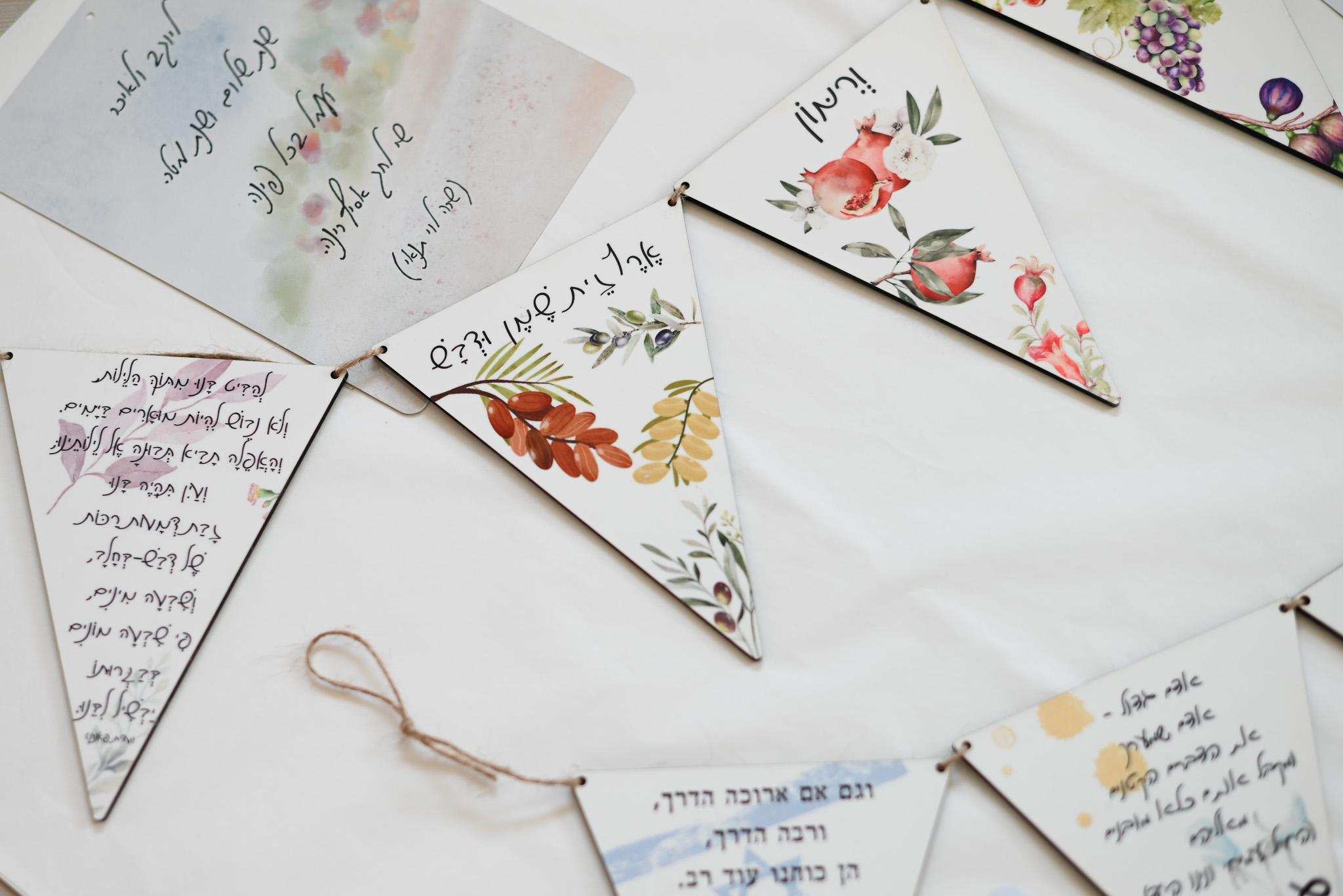 קישוטים לסוכה דגלונים ושלטים