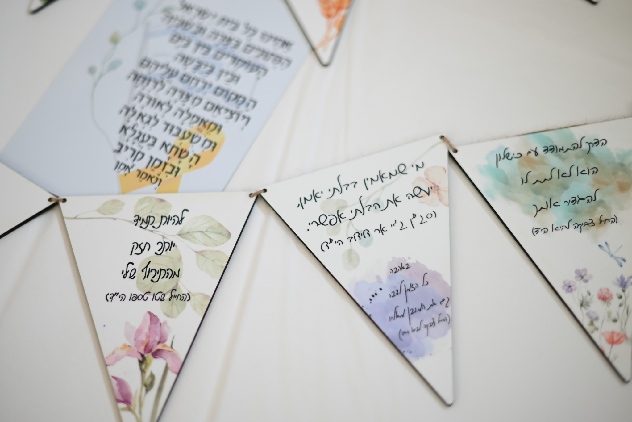 קישוטים לסוכה דגלונים ושלטים